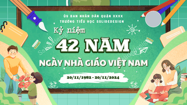 EV08 - Banner Ngày nhà giáo Việt Nam (Lẻ)