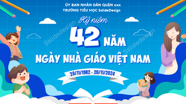 EV08 - Banner Ngày nhà giáo Việt Nam (Lẻ)