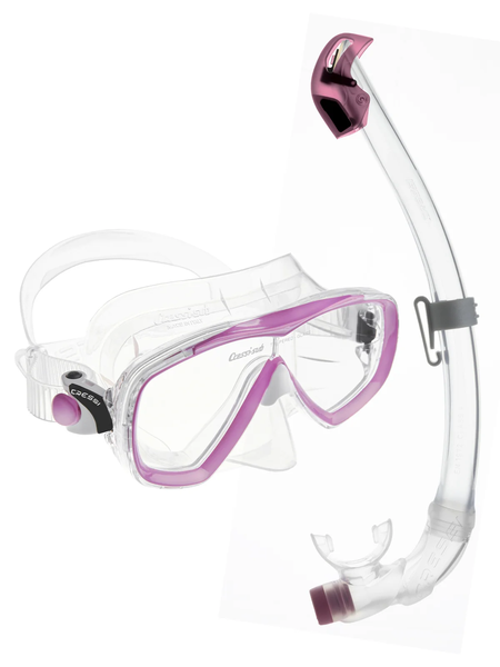Bộ Mặt Nạ Lặn Estrella + Ống Thở Lặn Seal Dry