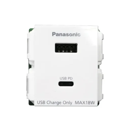 Ổ cắm USB 2 cổng Type A-C WEF14821W-VN ( CÓ VAT )