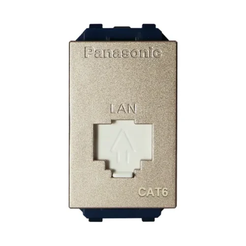 Hạt mạng Panasonic CAT6 màu vàng ánh kim WEV24886MYZ ( CÓ VAT )
