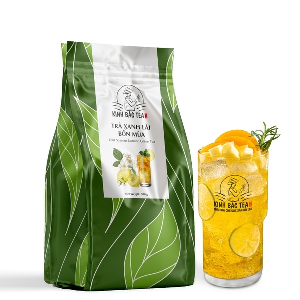 Trà Xanh Lài Bốn Mùa 500g (Mùi Thơm Hương Lài - Màu Nước Vàng Trong)