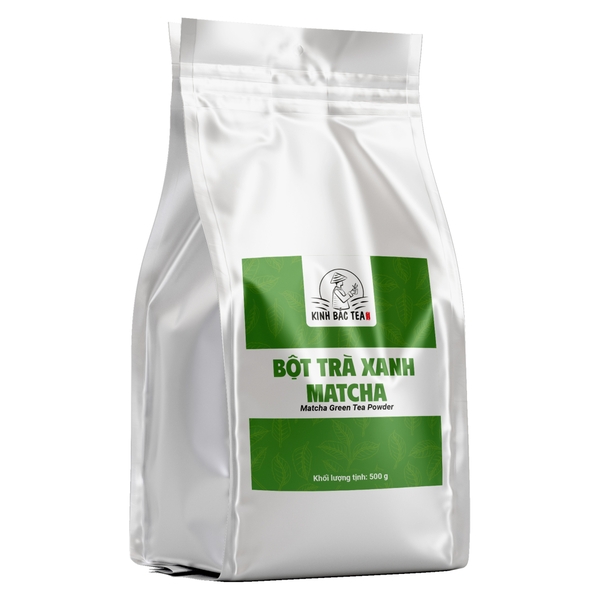 Bột Matcha Đài Loan 500g Kinh Bắc, Trà Xanh Matcha, Chuẩn Pha Chế, Latte, Làm Bánh