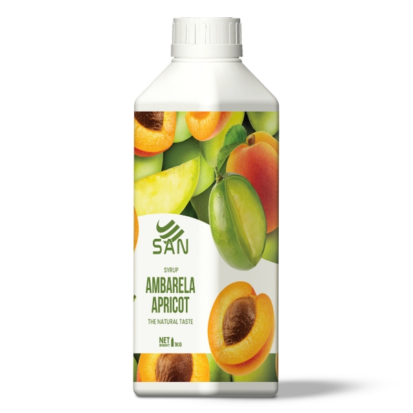 SYRUP CÓC MƠ Chai 1Kg (Trái Cây Tự Nhiên - Hương Thơm, Màu Sắc Nổi Bật)