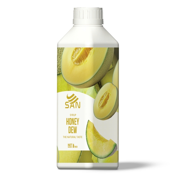 SYRUP DƯA LƯỚI XANH Chai 1Kg (Trái Cây Tự Nhiên - Hương Thơm, Màu Sắc Nổi Bật)