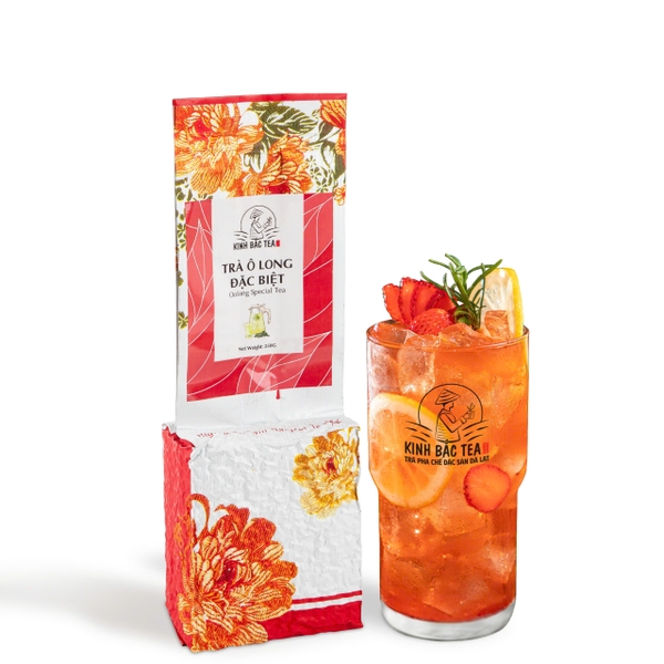 Trà Ô Long Đặc Biệt Kinh Bắc 250gram (Pha Trà Hoa Quả - Màu Nước Vàng Tươi, Hương Hoa Quả Mọng)
