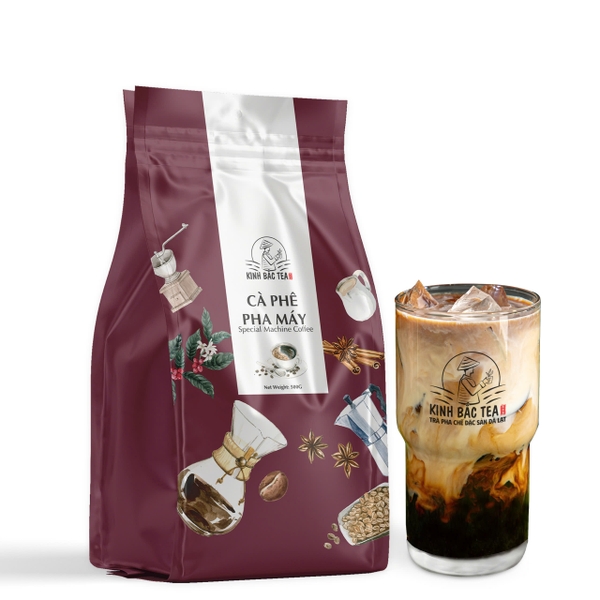 Cà Phê Pha Máy Kinh Bắc Bịch 500g (Hương Vị Chua Nhẹ, Thơm Đậm Vị)