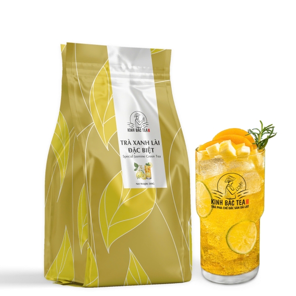 Trà Xanh Lài Đặc Biệt Kinh Bắc 500g (Mùi Thơm Hương Lài - Màu Nước Vàng Trong)