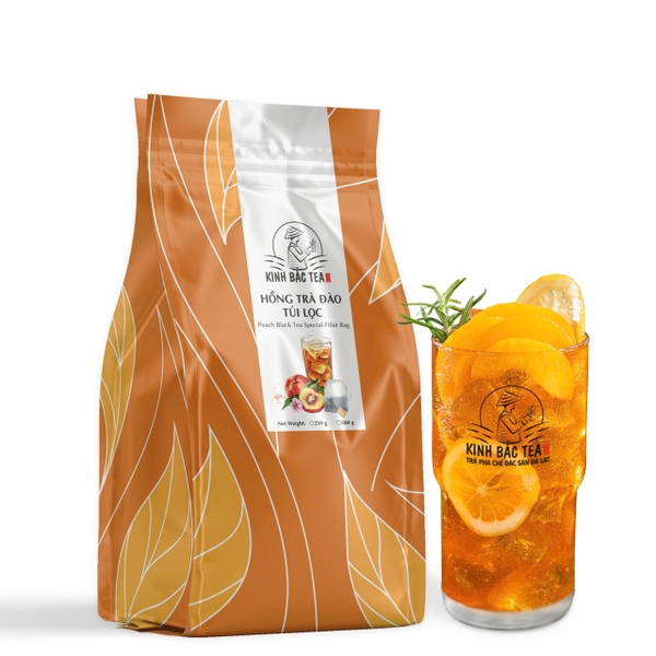 Trà Đào Kinh Bắc Đặc Biệt Túi Lọc 250g (Chuyên Pha Trà Đào, Thơm Hương Đào)