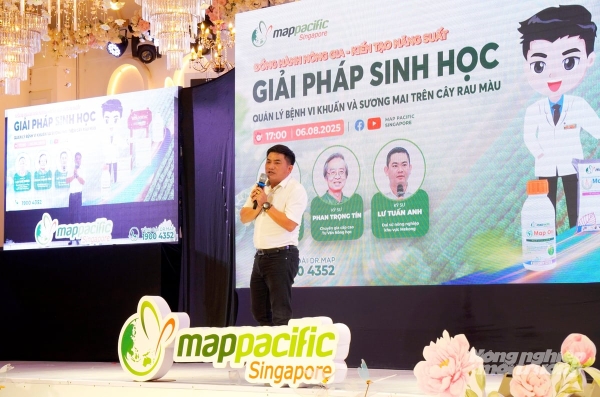 Canh tác rau màu bền vững với giải pháp sinh học của Map Pacific Singapore