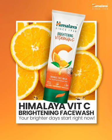 Sữa rửa mặt sáng da tinh chất cam Himalaya Brightening Vitamin C Orange Face Wash 100ml
