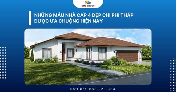 Những mẫu nhà cấp 4 đẹp chi phí thấp được ưa chuộng hiện nay