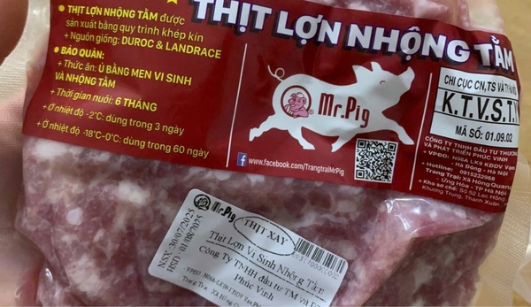 Nạc xay Mr. Pig loại 1 (đóng túi)