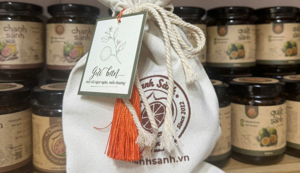 Set chanh sành túi vải nhỏ