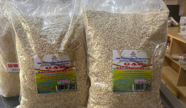 Gạo Séng Cù hữu cơ HTX Toàn Thắng xát dối