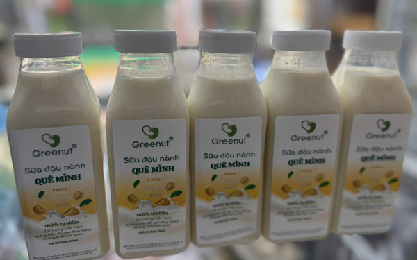 Sữa đậu nành có đường (đậu quê mình)