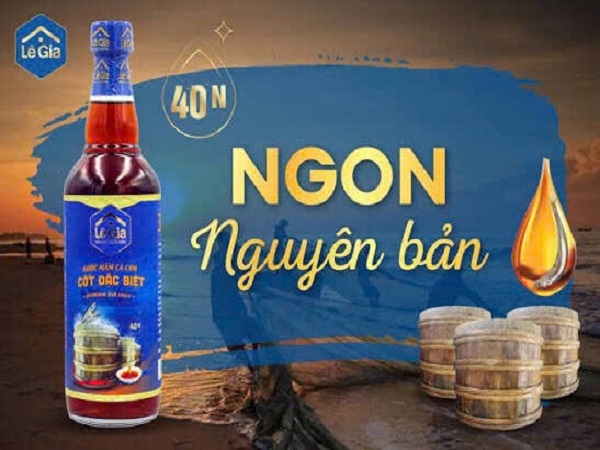 Nước mắm cốt Lê Gia đăc biệt 525 ml