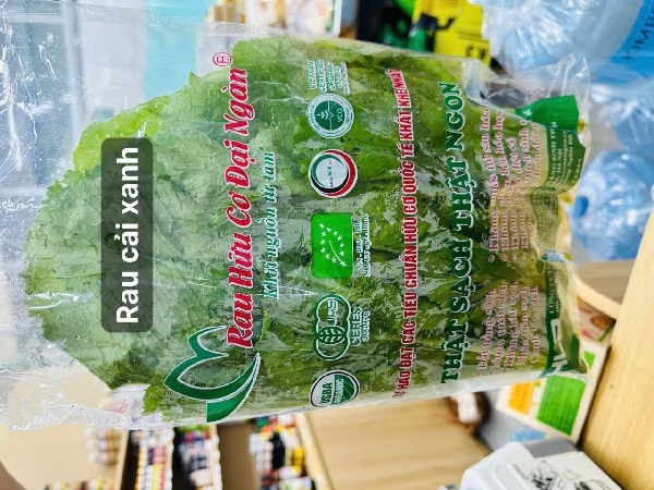Rau cải xanh hữu cơ Đại Ngàn