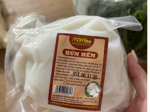 Bún hến(bún lá) Mạch Tràng (túi 500gr)