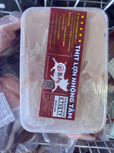 Giò sống thịt vi sinh Mr. Pig (hộp 500gr)