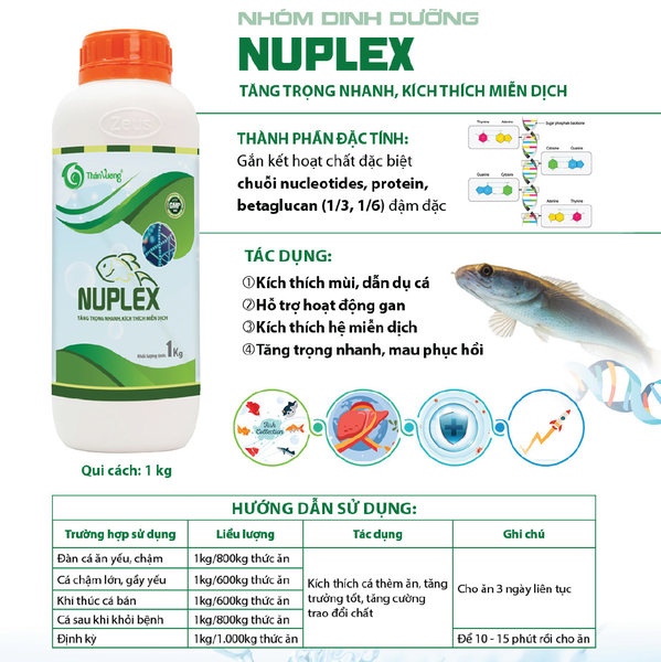 NUPLEX - Tăng trọng nhanh, kích thích miễn dịch
