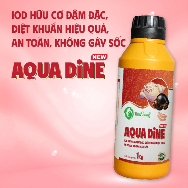 AQUA DINE New - Sát trùng dụng cụ, bể nuôi, mau lành vết thương cho ốc