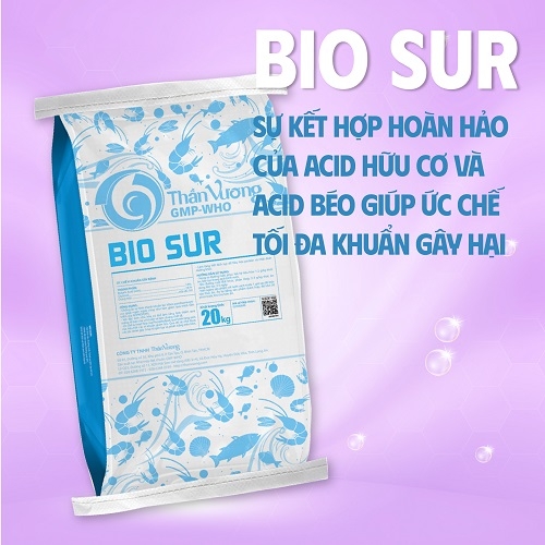 BIO SUR - Ức chế nhanh vi khuẩn gây hại trong đường tiêu hóa