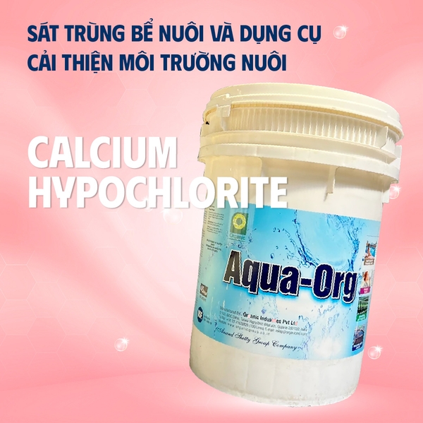 CALCIUM HYPOCHLORITE sát trùng ao nuôi