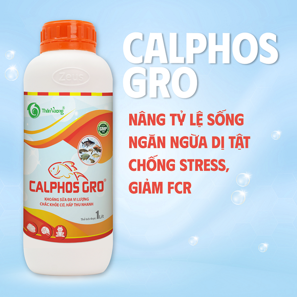 CALPHOS GRO - Khoáng sữa đa vi lượng chắc khỏe cơ, hấp thu nhanh