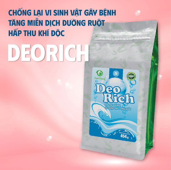 Hấp thụ khí độc ao nuôi tôm cá DEO RICH