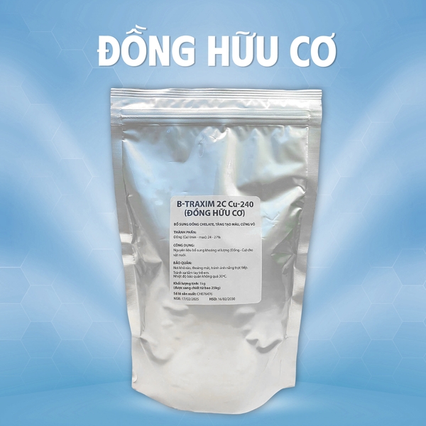 ĐỒNG HỮU CƠ - Bổ sung đồng Chelate, tăng tạo máu, cứng vỏ