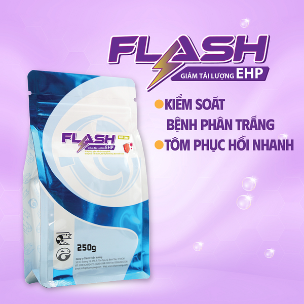 FLASH - Giải pháp giảm dần dư lượng EHP, tôm phục hồi nhanh, bệnh phân trắng được kiểm soát
