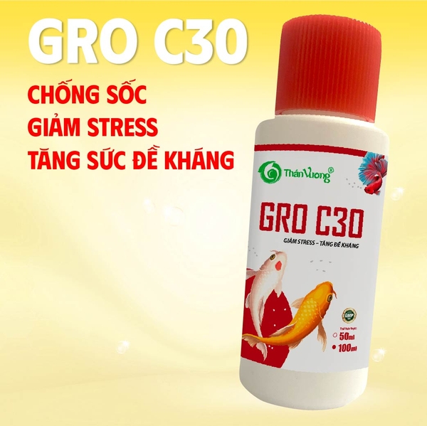 GRO C30 - Giảm stress, tăng đề kháng cho cá