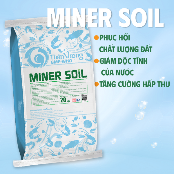 MINER SOIL - Khoáng hóa nền đáy ao, phục hồi năng suất sinh học cho ao nuôi
