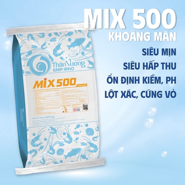 MIX 500 Khoáng mặn - Cung cấp khoáng kích thích lột xác, chắc bóng vỏ