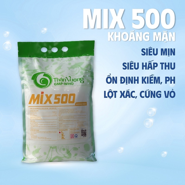 MIX 500 Khoáng mặn - Cung cấp khoáng kích thích lột xác, chắc bóng vỏ