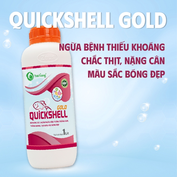 QUICKSHELL GOLD - Khoáng hữu cơ, hấp thu cao, tạo sắc tố cho cá
