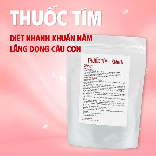THUỐC TÍM - Diệt khuẩn nấm, lắng đọng cáu cợn