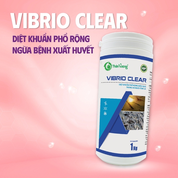 VIBRIO CLEAR - Chuyên trị xây xát, lở loét, vi khuẩn G- và G+