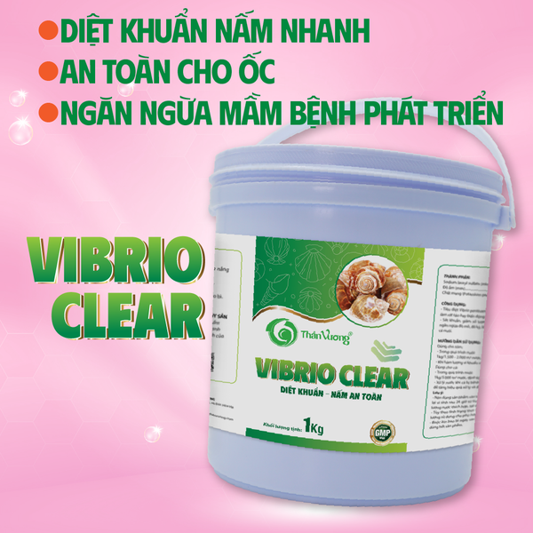 VIBRIO CLEAR - Diệt khuẩn, nấm nhanh, an toàn cho ốc