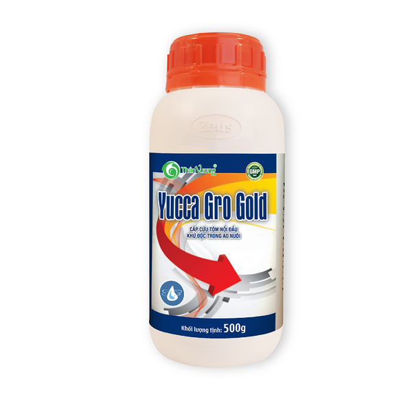 YUCCA GRO GOLD - Cấp cứu tôm nổi đầu, khử độc trong ao nuôi