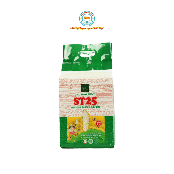 Gạo ST25 Rươi Hữu cơ - 2 kg (QUEEN RICE)