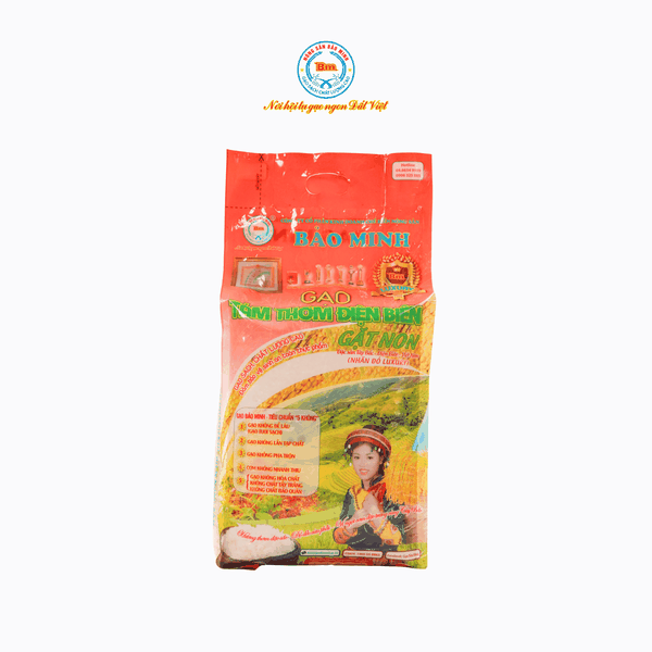 Gạo Tám điện biên gặt non 5kg (Luxury)
