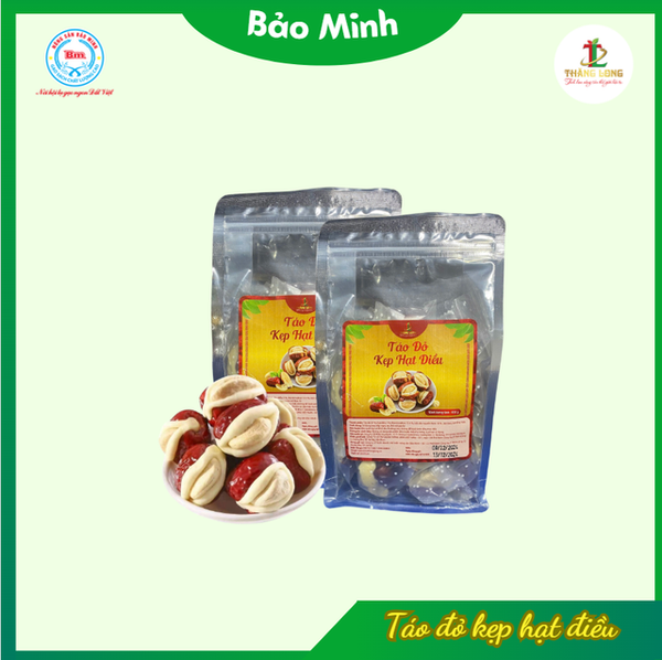 Táo đỏ lạc đà kẹp hạt điều 300g