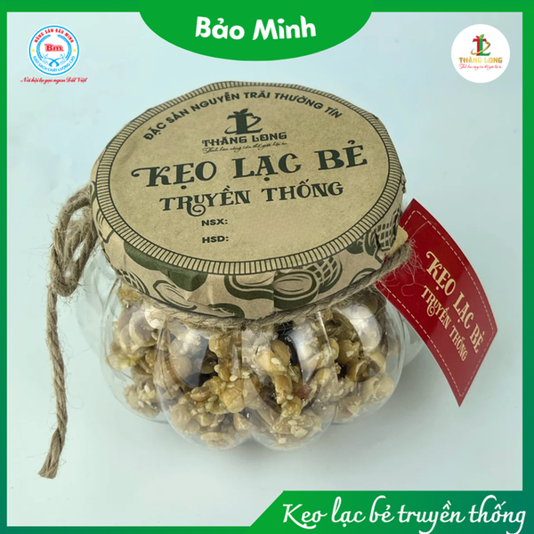 Hộp kẹo lạc bẻ truyền thống 280g đặc sản Nguyễn Trãi, Thường Tín
