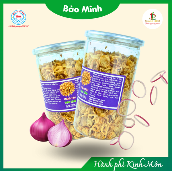 Hành phi hộp 200g đặc sản Kinh Môn Hải Dương