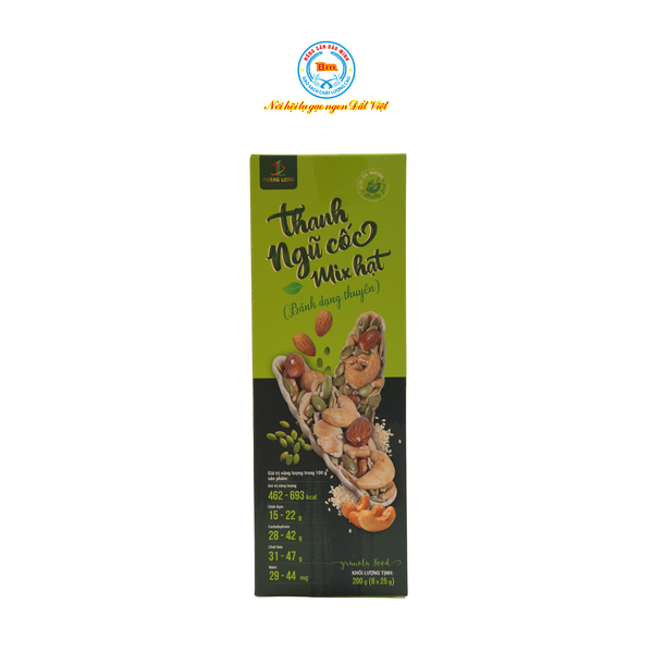 Thanh ngũ cốc mix hạt dạng thuyền hộp 200g
