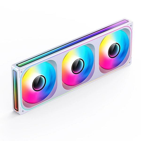 Fan Case liền khối Jonsbo ZB-360 ARGB - Trắng | Gió thuận