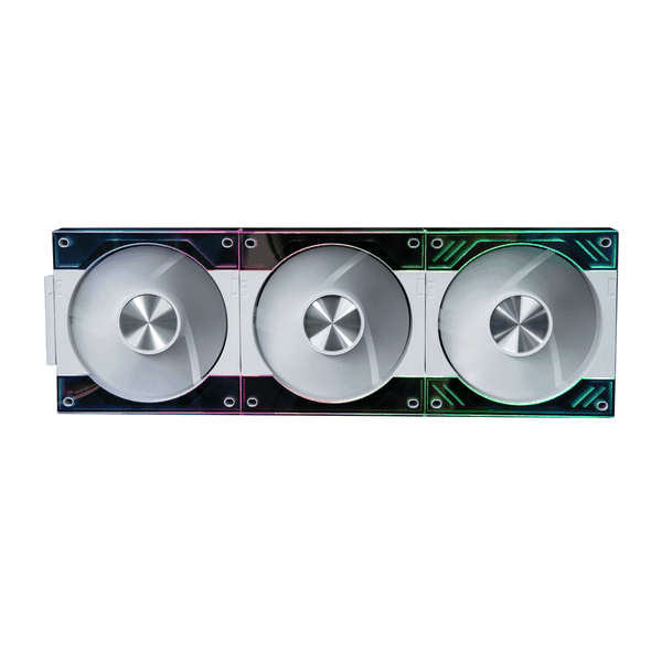 Fan Case Leopard Interstellar V3 - White | Kit 3 fan, ghép nối không dây, lẫy chuyển hướng gió