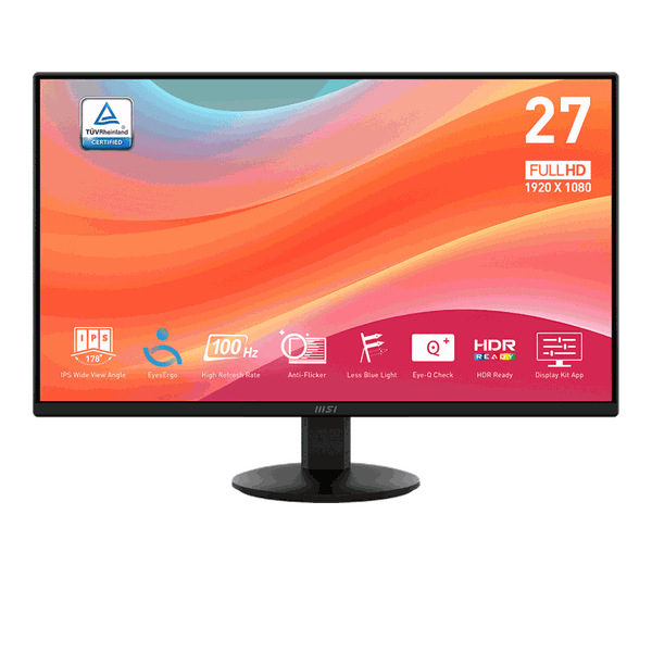 Màn hình MSI Pro MP272LKL | 27 inch, Full HD, IPS, 100Hz, 1ms